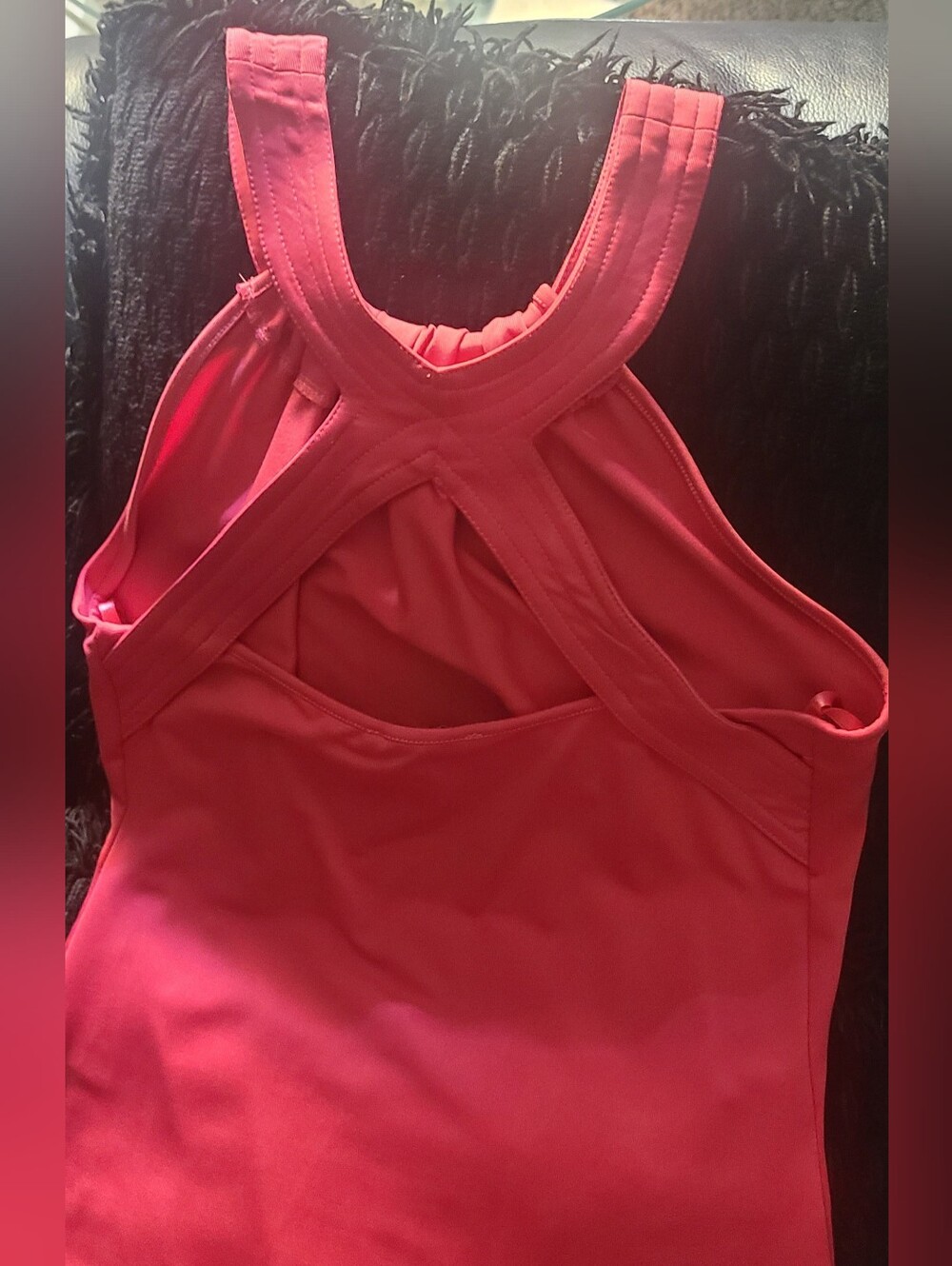 Caché Y2K Orchid Pink Halter Tank Top NWT XS Open Back - Picture 3 of 4